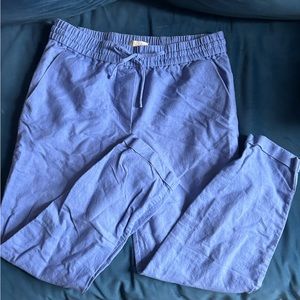 JCREW Blue Linen Pants